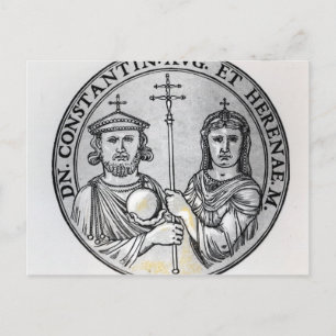 Carte Postale Constantine VI et sa mère Irène