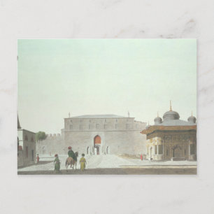 Carte Postale Constantinople: la place Sainte-Sophie montrant la
