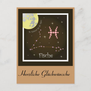 Carte Postale Constellation de Poissons