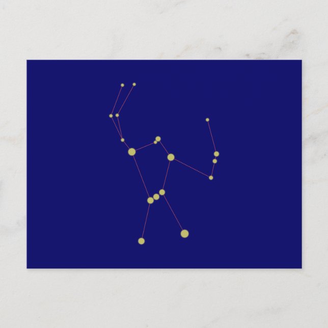 Carte Postale Constellation d'Orion (Devant)