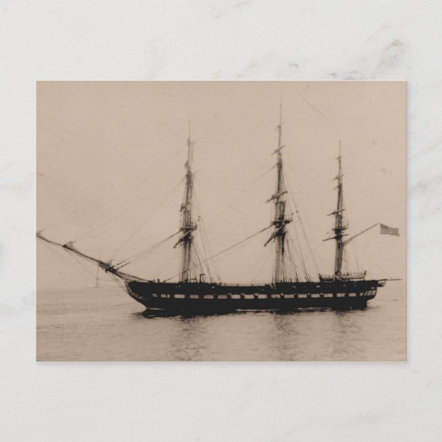 Carte Postale Constellation du navire américain à l'ancre (Devant)