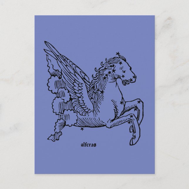Carte Postale Constellation: Pegasus (Devant)