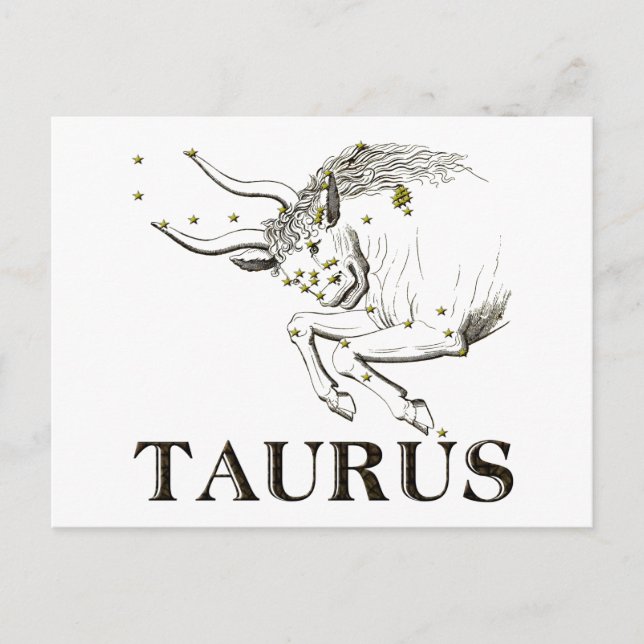 Carte Postale Constellation : Taurus (Devant)