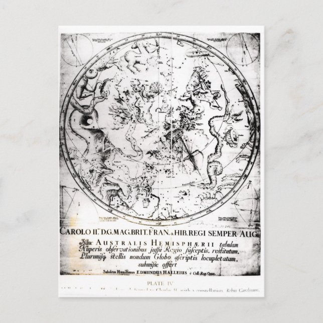 Carte Postale Constellations de l'hémisphère Sud (Devant)