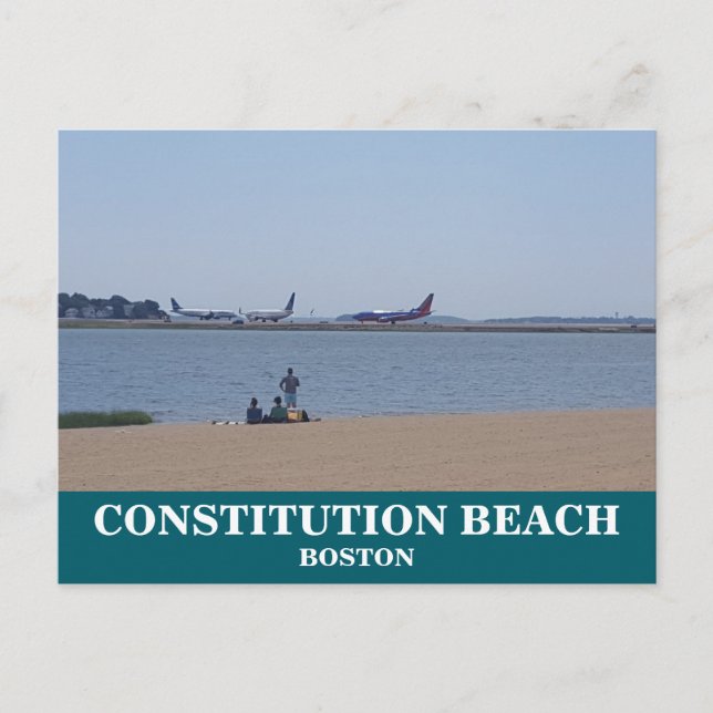 Carte Postale Constitution Beach Boston (Devant)