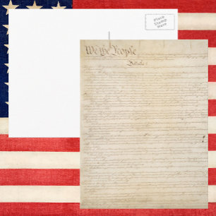 Carte Postale Constitution des États-Unis, Nous le peuple