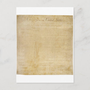 Carte Postale Constitution initiale des États-Unis Déclaration d