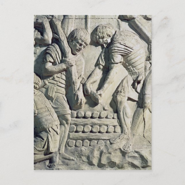 Carte Postale Construction de fortifications pendant la campagne (Devant)