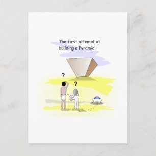 Carte Postale Construction des pyramides