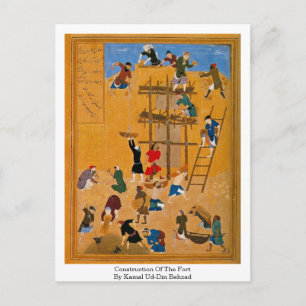 Carte Postale Construction Du Fort Par Kamal Ud-Din Behzad