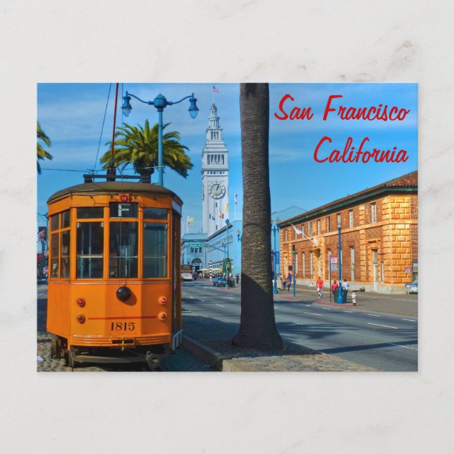 Carte Postale Construction du téléphérique et du ferry à San Fra (Devant)