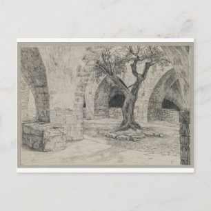 Carte Postale Construction extérieure du couvent arménien, Jérus