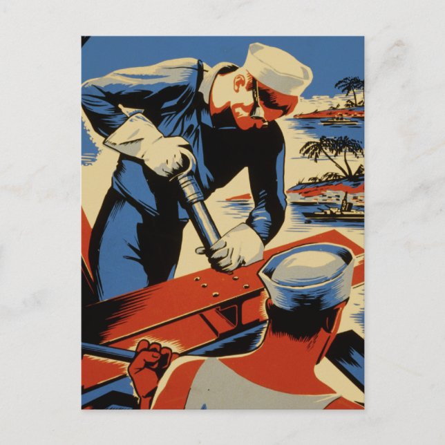 Carte Postale Construisez pour votre marine (Devant)