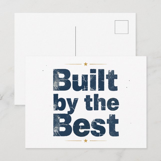 Carte Postale Construit par la Meilleure Typographie (Devant / Derrière)