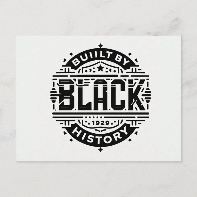 Carte Postale construit par l'histoire noire (Devant)