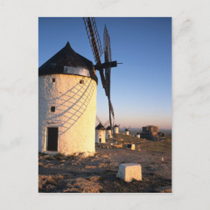 Carte Postale Consuegra, La Mancha, Espagne, moulins à vent
