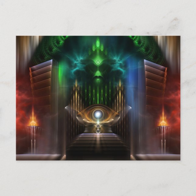 Carte Postale Contempler L'Art Fractal De L'Oz (Devant)