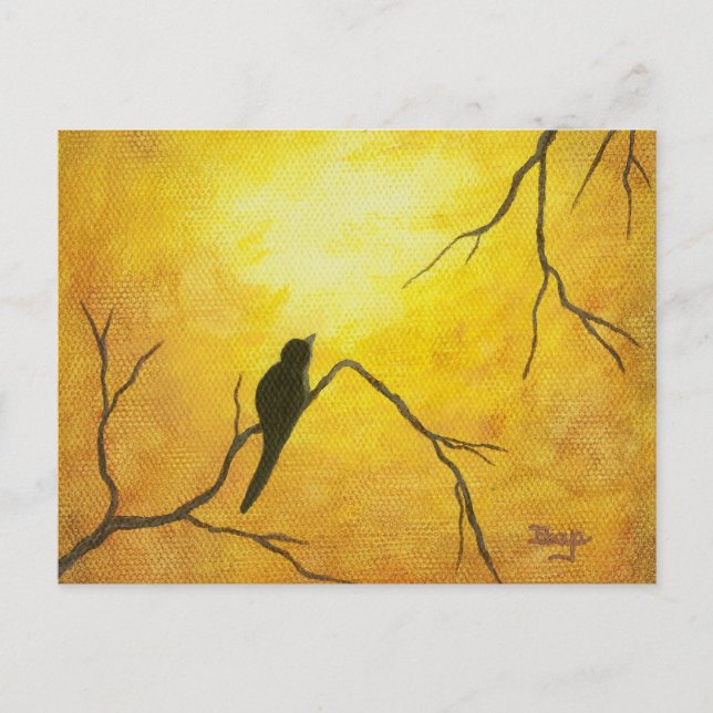 Carte Postale Contemporain Abstrait Peinture Design (Devant)