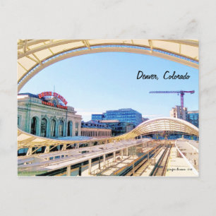 Carte Postale Contemporain Look, Union Station, Crane Denver CO
