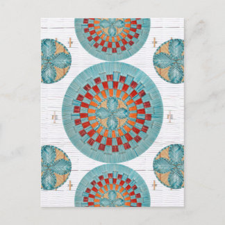 Carte postale contemporaine inspirée de Mi'kmaq Qu