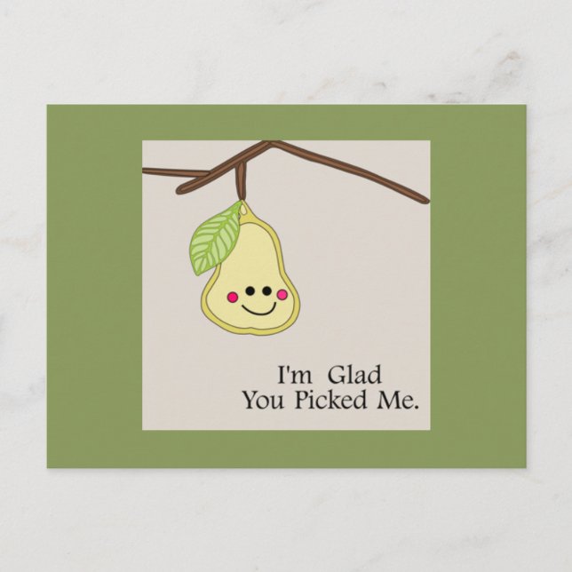 Carte Postale Content Que Tu M'Aies Choisi (Devant)
