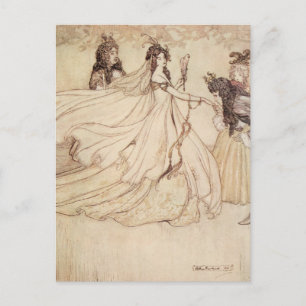 Carte Postale Contes de fées vintages, Cendrillon par Arthur Rac
