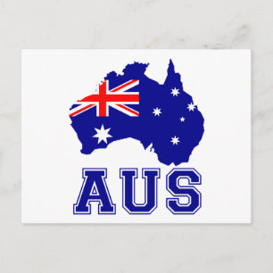 Carte Postale Continent australien