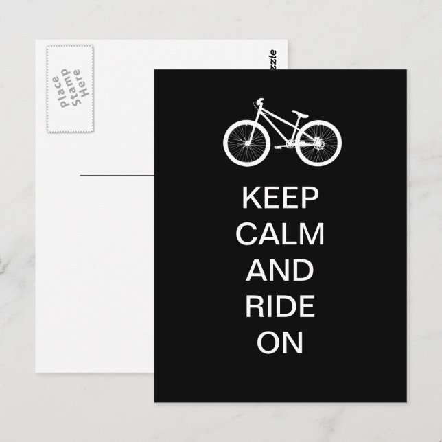 Carte Postale Continuez À Marcher Calme (Devant / Derrière)