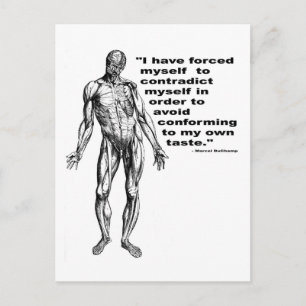 Carte Postale Contradict Myself