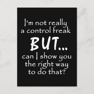 CARTE POSTALE CONTRÔLE DES INSULTES FUNNY CITATIONS FREAK COMMEN