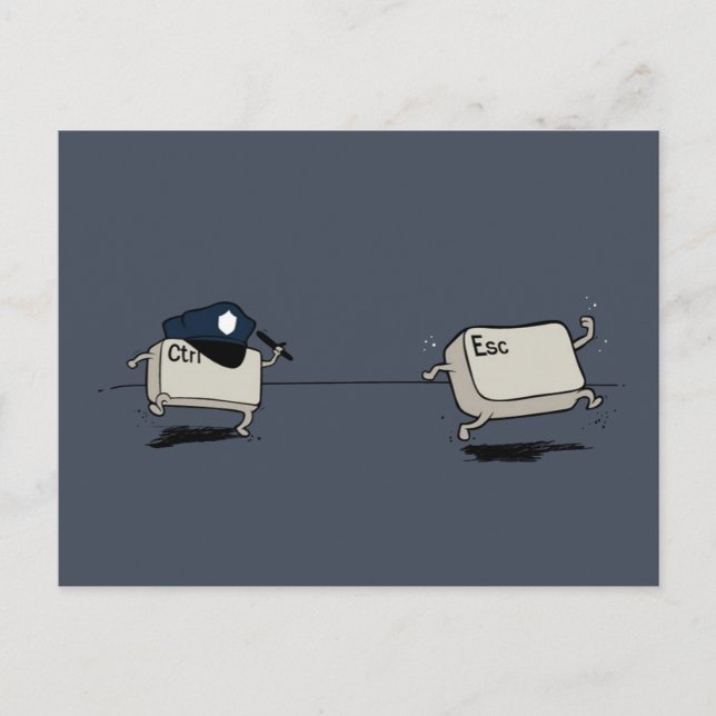 Carte Postale Contrôle/fuite (Devant)