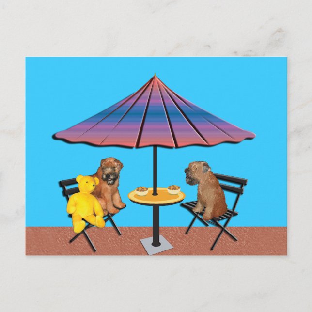 Carte postale : Conversation à roues (Devant)