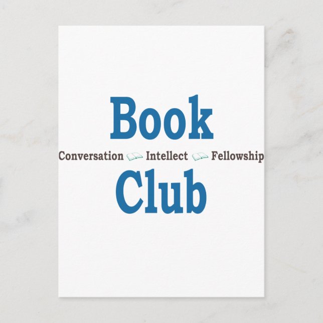 Carte Postale Conversation du club de livres (Devant)