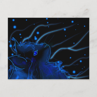 Carte Postale Conversation, effet néon