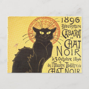 Carte Postale Conversation Noir Steinlen Belle Epoque Art Vintag