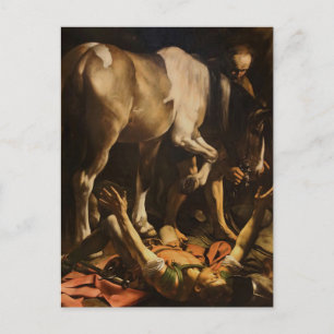 Carte Postale Conversion de Saint Paul par Caravaggio 