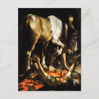 Carte Postale Conversion sur le chemin de Damas par Caravaggio
