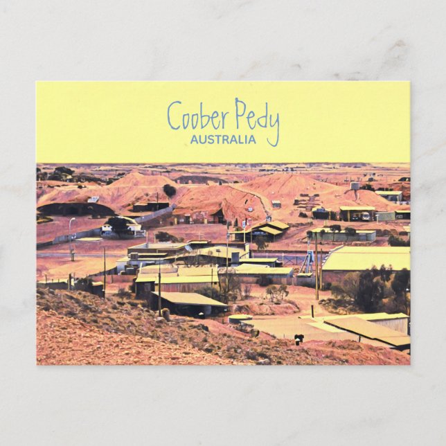 Carte Postale Coober Pedy ville minière Australie voyage (Devant)