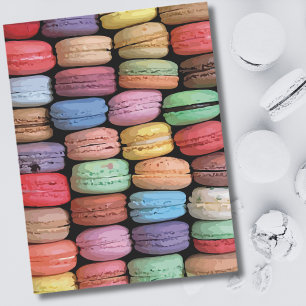 Carte Postale Cookie coloré Français Macaron