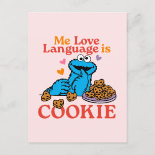 Carte Postale Cookie Monster Citation de la Saint Valentin