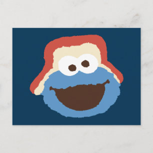 Carte Postale Cookie Monster Woodland Face