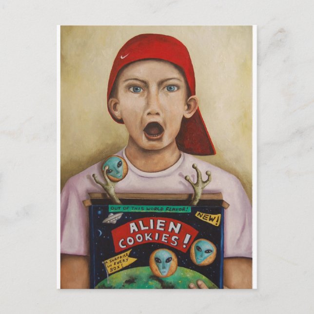 Carte Postale Cookies Aliens (Devant)