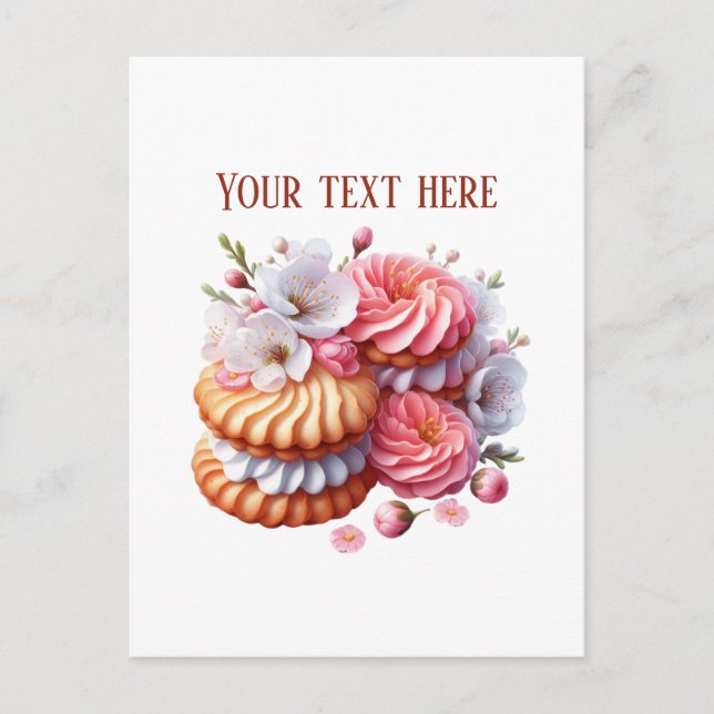 Carte Postale Cookies de boulangerie ajouter un message nom de l (Devant)