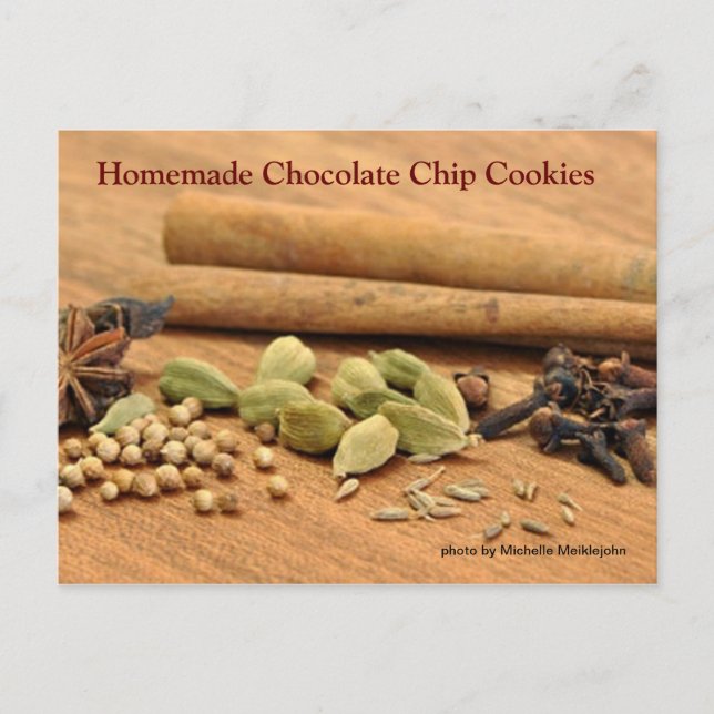 Carte Postale Cookies de chips au chocolat maison (Devant)