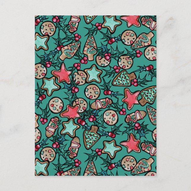 Carte Postale Cookies de Noël (Devant)