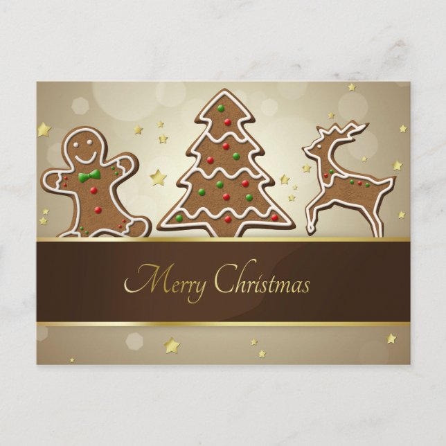 Carte Postale Cookies de pain d'épices (Devant)