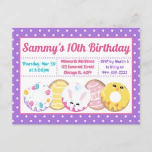 Carte Postale Cookies de Pâques Gâteaux et Friandises Fête d'ann