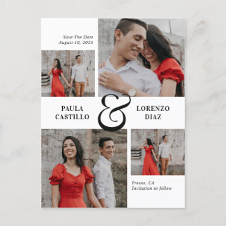 Carte Postale Cool Ampersand Couleur personnalisée Enregistrer l