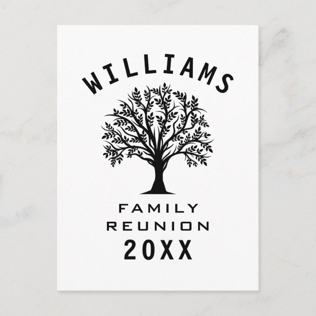 Carte Postale Cool Arbre Famille Réunion Été Vacances Route Voya (Devant)