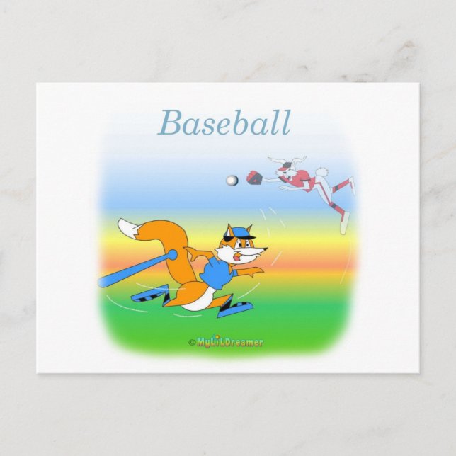 Carte Postale Cool Baseball enfants Articles (Devant)